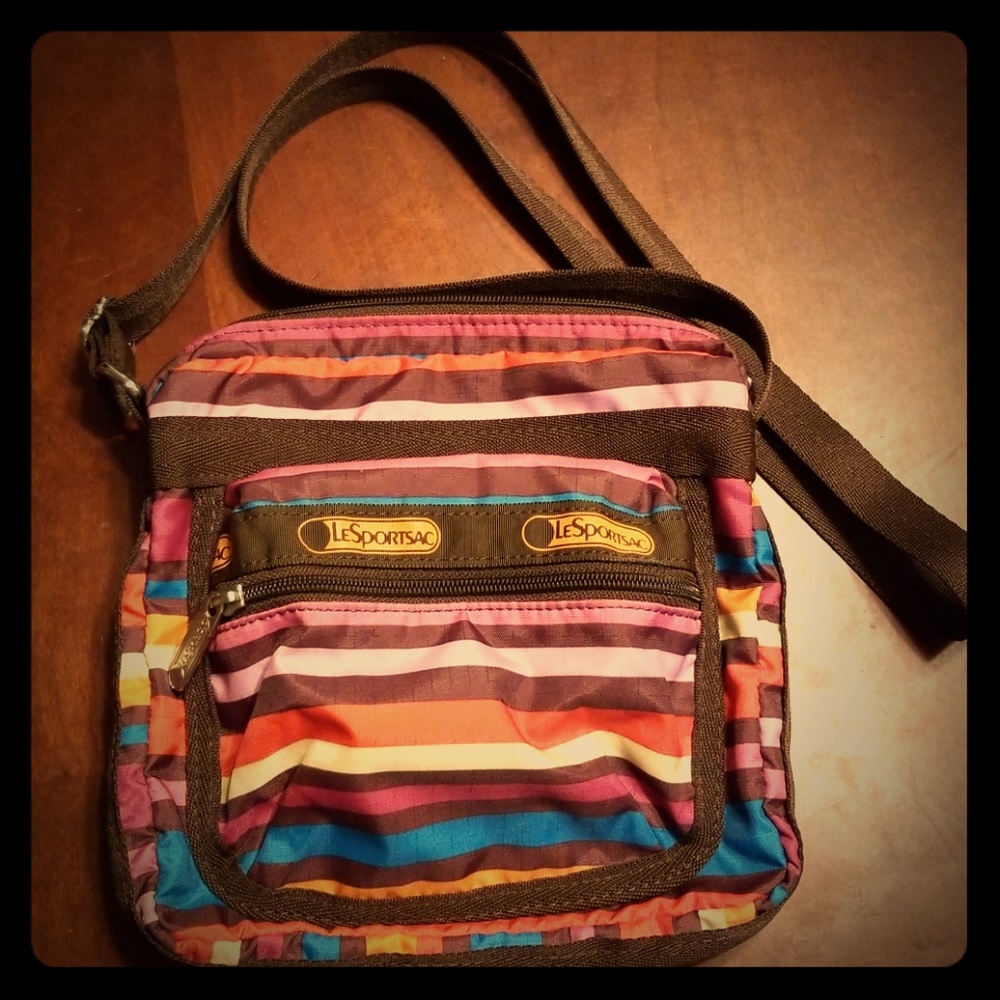 Striped LeSportsac Cross Body